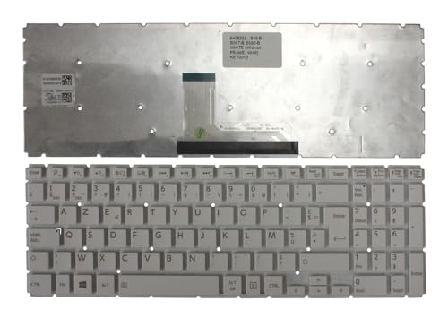 Clavier de Remplacement Toshiba Satellite L50D-B-146 Blanc Power4Laptops Haute Qualité