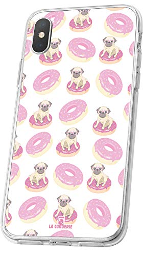 LA COQUERIE Coque Donuts ET Chiens Sony Xperia Z Silicone Semi-Rigide Originale à Motif. Etui de protéction pour téléphone
