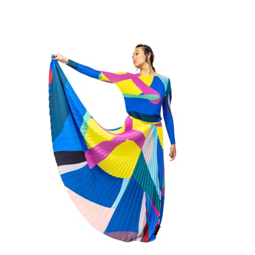 Pleated Skirt Set (Standard, Multicolor, Large)