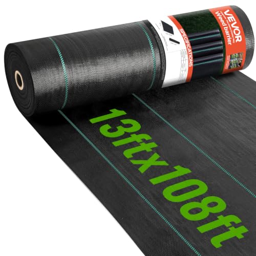 Happybuy 13ft x 108ft Driveway Fabric, 5oz Heavy...