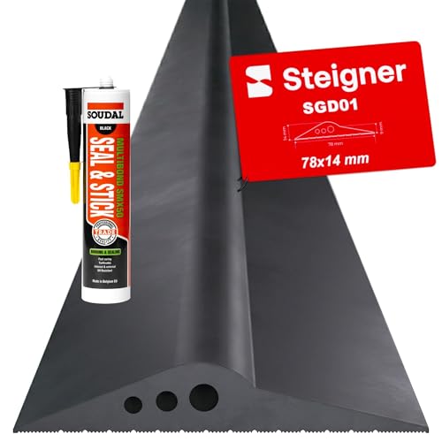 STEIGNER Garagentor Bodenabdichtung 2,5m aus EPDM 14mm x 78mm SGD01 -...