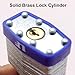 BE-TOOL Heavy Duty Alloy Steel Padlock with 2 Master Keys Anti-Pry Anti-Cut Security Lock