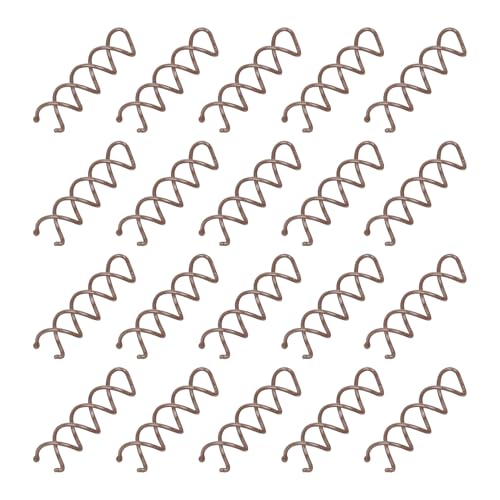POMELUNE 20 Brown Metal Spiral Hair Pins, Hair Turners, Fixed Styling Tools, Suitable For High-End Hairstyles