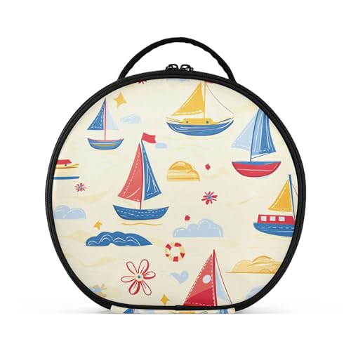 aidingzhi Cartoon Summer Boats Toiletry Bags Travel-Size Accessories stylish Make