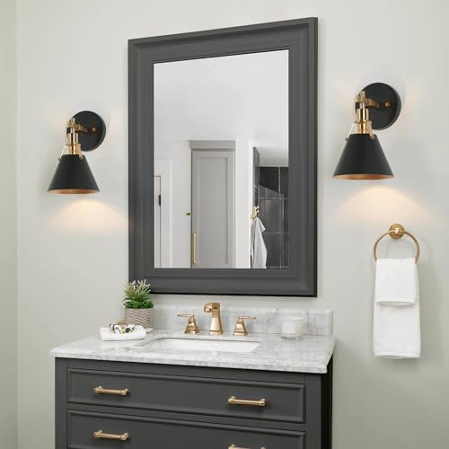 KSANA Black Wall Sconces, Modern Farmhouse Gold Wall Lights for Bedroom, Living Room, Hallway by KSANA - Image 3