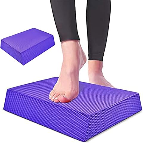 Balance Board Mat Small Thick Yoga Mat for Women, Exercise Balance Pad, Knee Pads Non-Slip Foam Mat, Women Yoga Mats for Stability Workout, Balance Pad Trainer for Physical Therapy Knee Ankle Training Cover