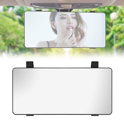 NAROSEBE - NAROSEBE Miroir Cosmétique de Voiture, Miroirs Pare Soleil Voitures Miroir de Maquillage de Voiture Miroirs de Courtoisie de Pare-Soleil pour Dossier de Siège