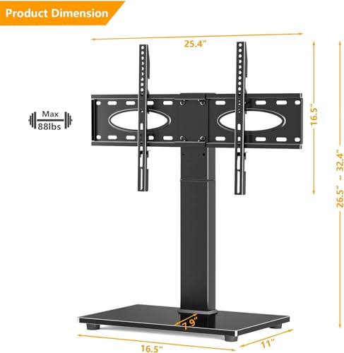 Soporte móvil universal para TV con ruedas y altura ajustable miniatura 6