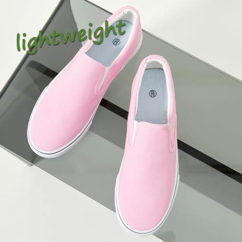 Image of yageyan Mens Slip on Sneakers Loafers Shoes Canvas Black Shoes Canvas Blue Casual Fashion Shoes