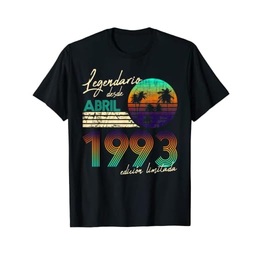 Cumpleaños Hombre Regalos Legendario Desde Abril 1993 Camiseta
