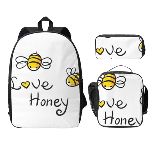 Sac à dos EdWal Bee Love 3 pièces contre le désordre scolaire
