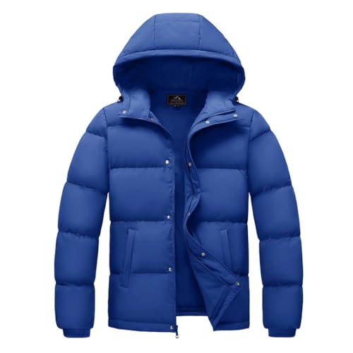 Doudoune à capuche homme bleu clair pour ville et randonnée