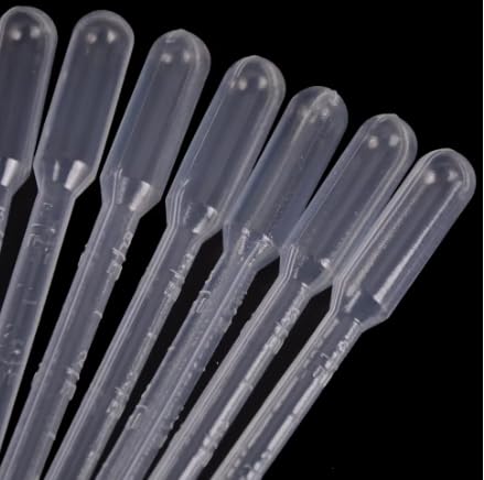 10 x 3 ml Dioale Laboratorio Graduato in Plastica, Essiccatore Liquido, 3 Millilitri, Essiccatore Laboratorio Sheherd, Chimica, Biologia, Liquido, Olio, Profumo, Coltura 3