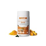TrySafe 3-in-1 1200mg Turmeric Curcumin Supplement with 90mg Ginger & 6mg Black Pepper Extract - High Absorption Turmeric Curcumin Complex Proprietary Blend, Daily Joint and Immune Health Support*