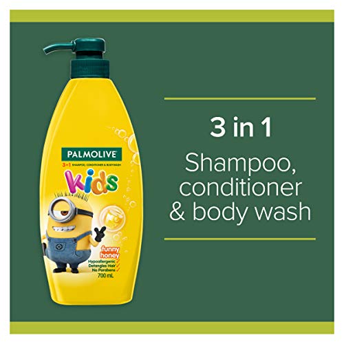 image for Palmolive Kids 3 in 1 Hair Shampoo, Conditioner and Body Wash 700mL, M