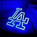 WonderfulLife Dodgers Neon Sign for Garage or Man Cave Decor,Gifts for Men With Dodge Baseball Team Logo,Blue Neon for Party,Bar,Dorm,Office Wall Art and Game Room Deco.