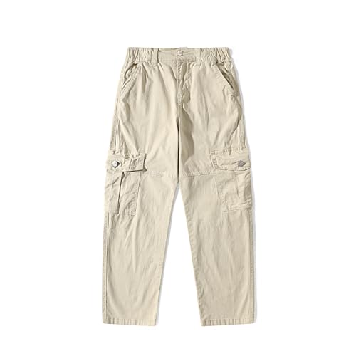 Image of Girls Cargo Pants Wide Leg Streetwear Cute with Pockets Joggers 4-12 Year Army Green