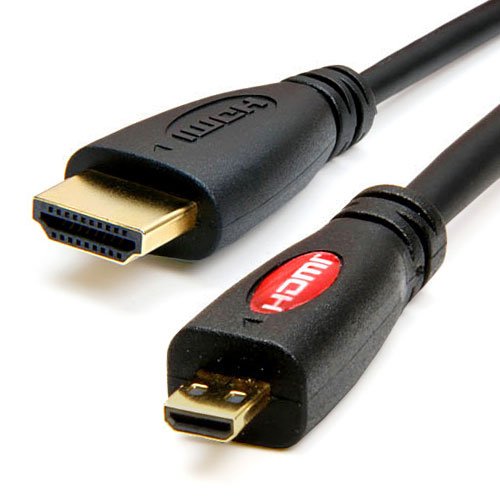 6 feet Micro HDMI (HDMI Type) to A Cable for Kodak camcorder