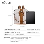 ZOCAI Backpack Purse for Women Fashion Backpack Purses PU Leather Daypacks Anti-Theft Shoulder Bag Satchel Purse - Image 4