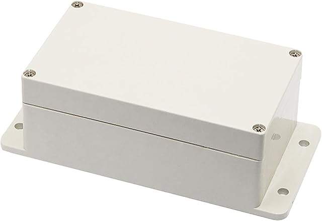 BE-Tool IP65 Junction Box - Waterproof Enclosure Instrument Case - ABS Electrical Project Box DIY for Electronic Projects, Power Supply Units (1Pcs, Grey)