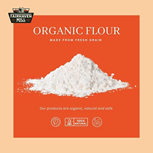Fairhaven Mill Organic Pizza Flour for Pizza Crust & Baked Goods - Type 00 - Thin Crust, Supple Crumb, Fine Grind - 5 lbs Bag - 8504 - Thumbnail 7
