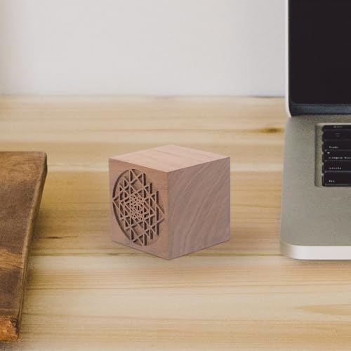 Difusor aromático eléctrico de madera en forma de cubo miniatura 6