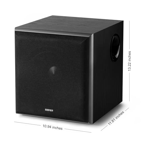 Image of Edifier T5 Powered Subwoofer - 70w RMS Active Woofer with 8 inch Driver and Low Pass Filter