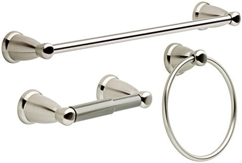 Franklin Brass KIN3PC-SN Kinla Bathroom Accessory Kit, 3 Pieces, Brushed Nickel