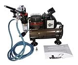 Dual Action Gravity Feed Airbrush & Compressor Combo by Spaz Stix