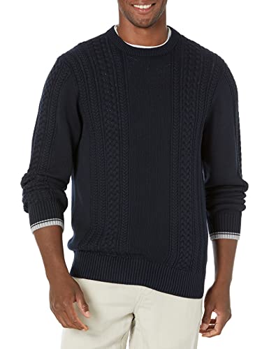 Vince Men's Cotton Cable Crew - Main Image