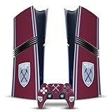 Head Case Designs Officially Licensed West Ham United FC Home 2024/25 Crest Kit Vinyl Gaming Skin Decal Compatible With Sony PlayStation 5 PS5 Pro Digital Edition Console & DualSense Controller - Image 1