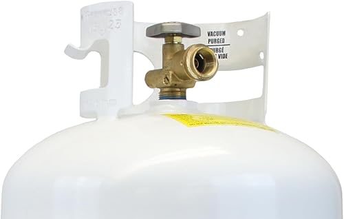 Miniatura 7 de Flame King YSN-401 cilindro de acero para gas propano con válvula con dispositivo de protección contra desborde tipo 1, 40 libras.