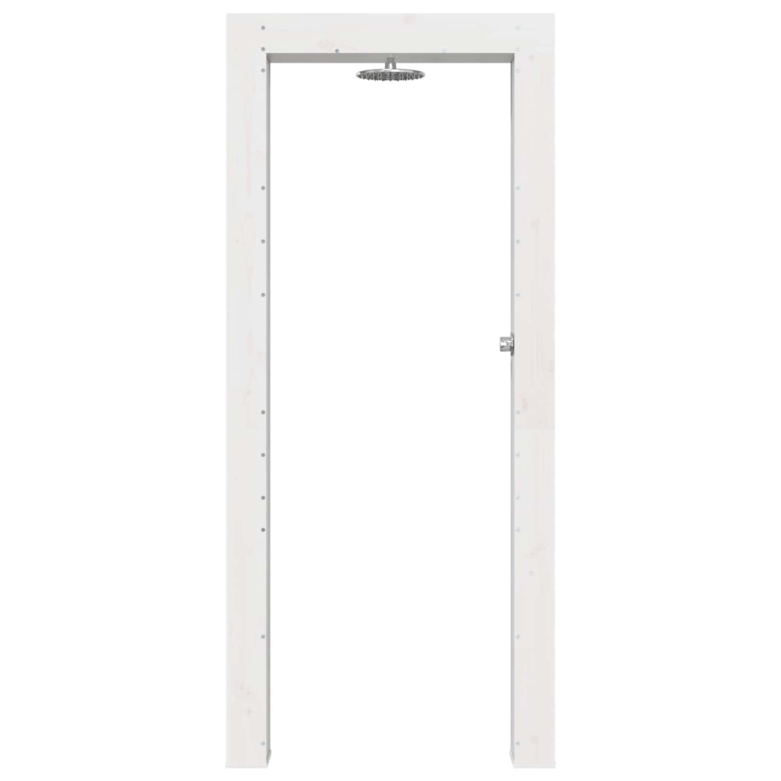vidaXL Ducha Exterior 226 cm Madera Maciza de Pino y Acero Inoxidable