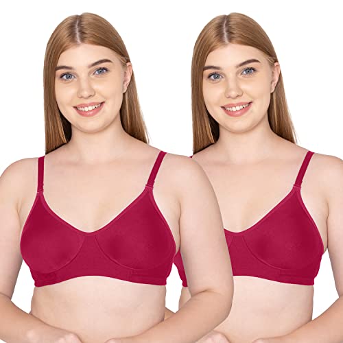 Image of Tweens - Non Padded Cotton Rich Bra - Concealer Side Shaper - Cotton Rich Fabric - Full Coverage, Multiway Straps, Wirefree, Seamless T-Shirt Bra