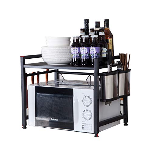 Preisvergleich Produktbild Lagerregal FEI, 2-Lagen-Küchenarbeitsplatten-Aufbewa... Edelstahl-Multifunktionslagerungsgestell (größe : 40 * 38 * 43cm)