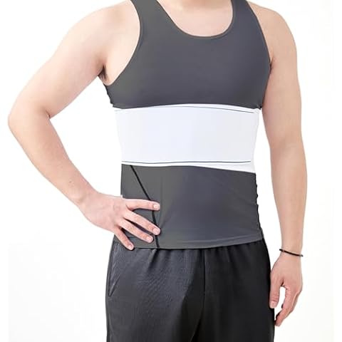uniquetotop Chest Rib Broken Injury Support Brace Abdominal Compression Wrap Binder Breast Belt for Cracked Ribs Bruised Rib Cover