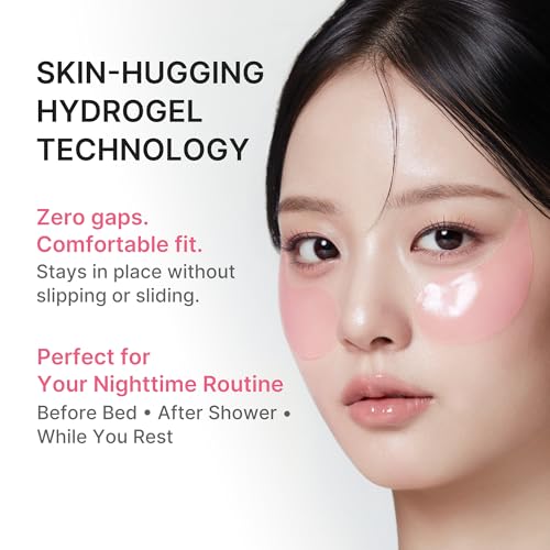 Image of medicube Eye Patch PDRN Caffeine Collagen | Gel Eye Patches for the appearance of Dark Circles, Undereye Bags | Firming, Age-Defying Care with Retinol, Collagen | Korean Skincare | 30 Pairs