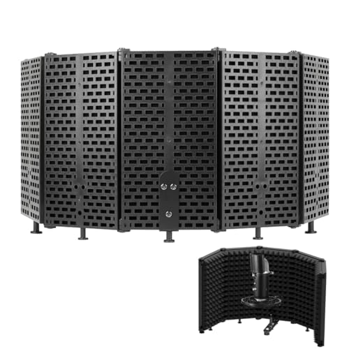 Bouclier isolation pour microphone pliable accessoire acoustique équipement studio