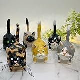 VHPJJY Kitty Miniature Sculpture, Cat Figurines Home Decor, Kitty Figures Decoration, Original Art R