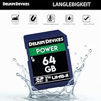 Delkin Devices 64 GB Power SDXC 2000 x uhs-ii U3/V90 Speicherkarte – Ansicht 5