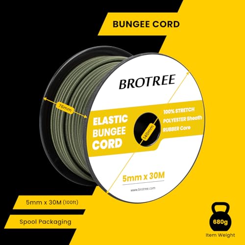 Tendeur elastique 5mm anti-rupture Brotree pour bâche extérieure