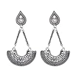 Mond/Kreuz/Dreieck/Feder/Wikinger/Anker Ohrringe Cubic Zirkonia Hoop Ohrringe, Ohrstecker Ohrringe, Frauen Ohrringe, Männer Ohrringe, Hebel-Rücken Ohrringe, Ohrclips, mehrere Piercing Ohrringe Sets 925 Sterling Silber Traumfänger/Opal/Opal/Lapis Lazuli/Türkis Drop Ohrringe Geschenke für Damen Herren Gothic Punk Dragon Scharnier Ohrringe, aus Edelstahl/gold/schwarz Farbe, hypoallergene Ohrringe für beide Männer