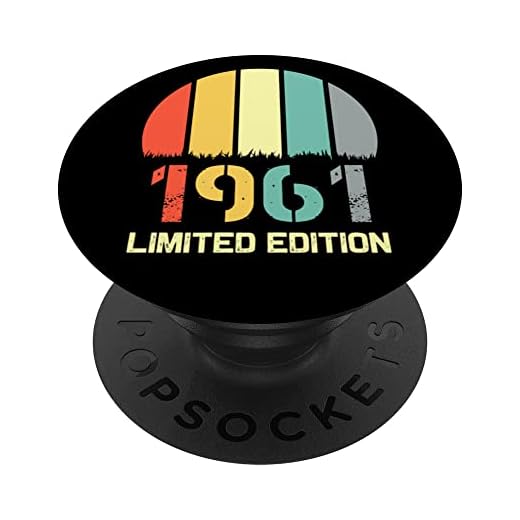 Born In 1961 Edición Limitada 1961 Cumpleaños Popsocket 1961 PopSockets PopGrip Intercambiable