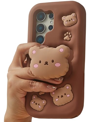 Coque Samsung S23 Ultra Kawaii silicone fille ado avec support