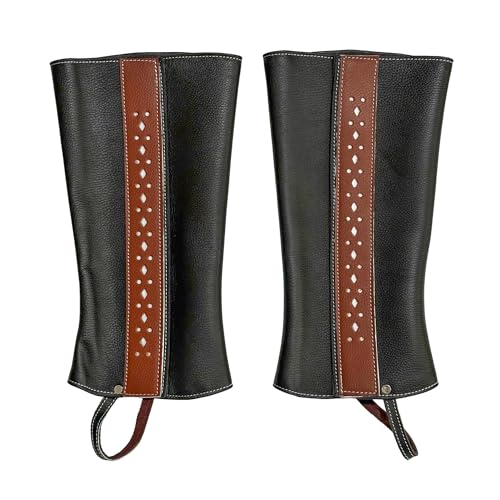 M-Royal Saddles Polainas Black Diseno Caballo Charro Chaps Charreria