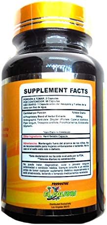 Miniatura 2 de Higado Plus con extractos Homeopáticos de Kinkelib, Cynaba y silimarina 90 Cápsulas