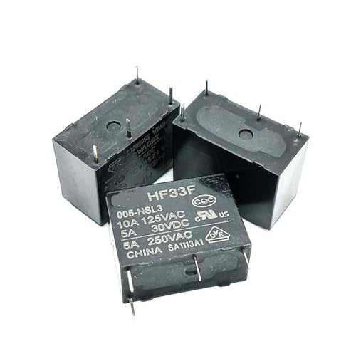 Relé HF33F-005-HSL3 para proyectos de domótica y control de luces de 5A 3