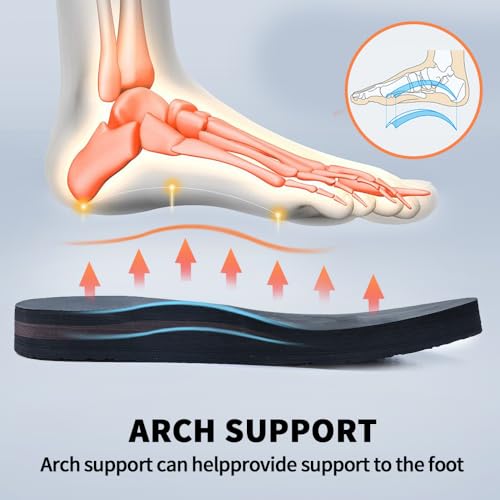 MGGMOKAY Mens Flip Flop Comfort Thong Sandals with Orthotic Arch Support2