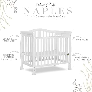 Addison 4 in 1 convertible mini crib in white greenguard gold certified non toxic finishes built of new zealand pinewood comes with 1 mattress pad  urban country home decor