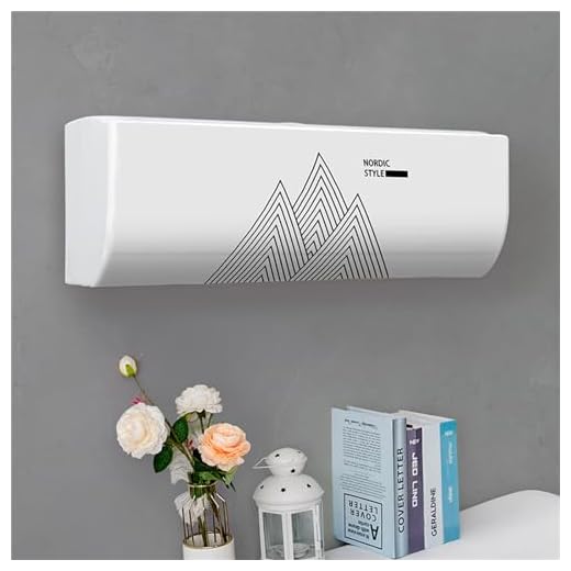 Treer Funda para Aire Acondicionado Interior, Funda para Aire Acondicionado Pared Elástico Antipolvo para Pared Montaje Unidades Split Interior AC Cubiertas (1P,9)